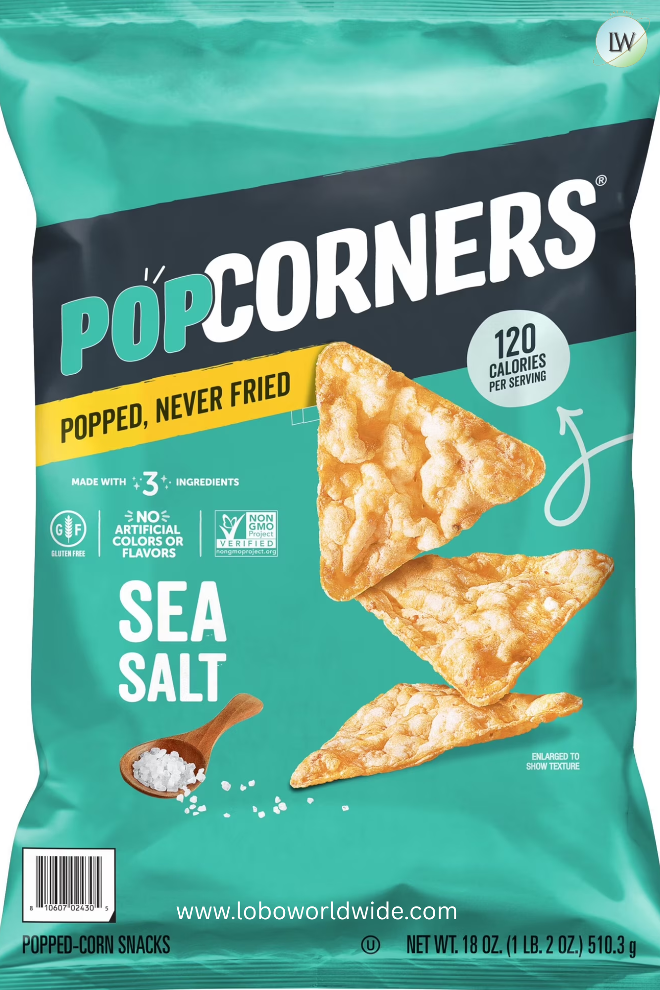PopCorners Popped-Corn Snack, 18 oz.