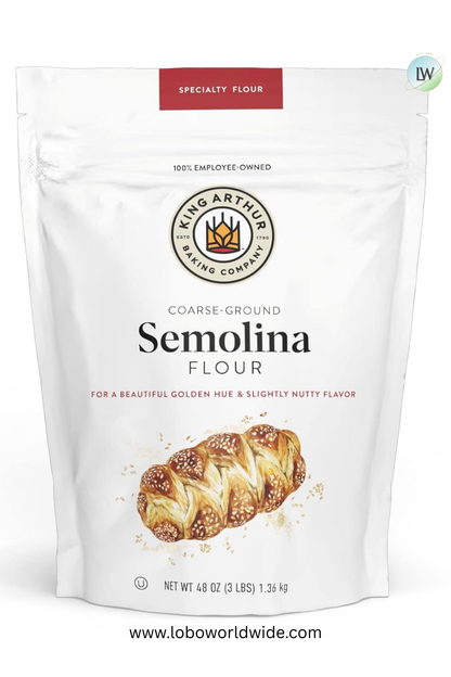 King Arthur, Premium Semolina Flour, 3 lb.