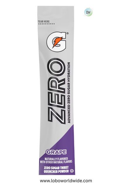 Gatorade Zero sugar hydration - 32 sticks (Pack of 4 with 8 sticks in each pack)(Various Flavours)