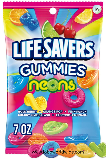 Lifesavers Gummies Candy 7 oz. (Pack of 12)(Various Flavours)