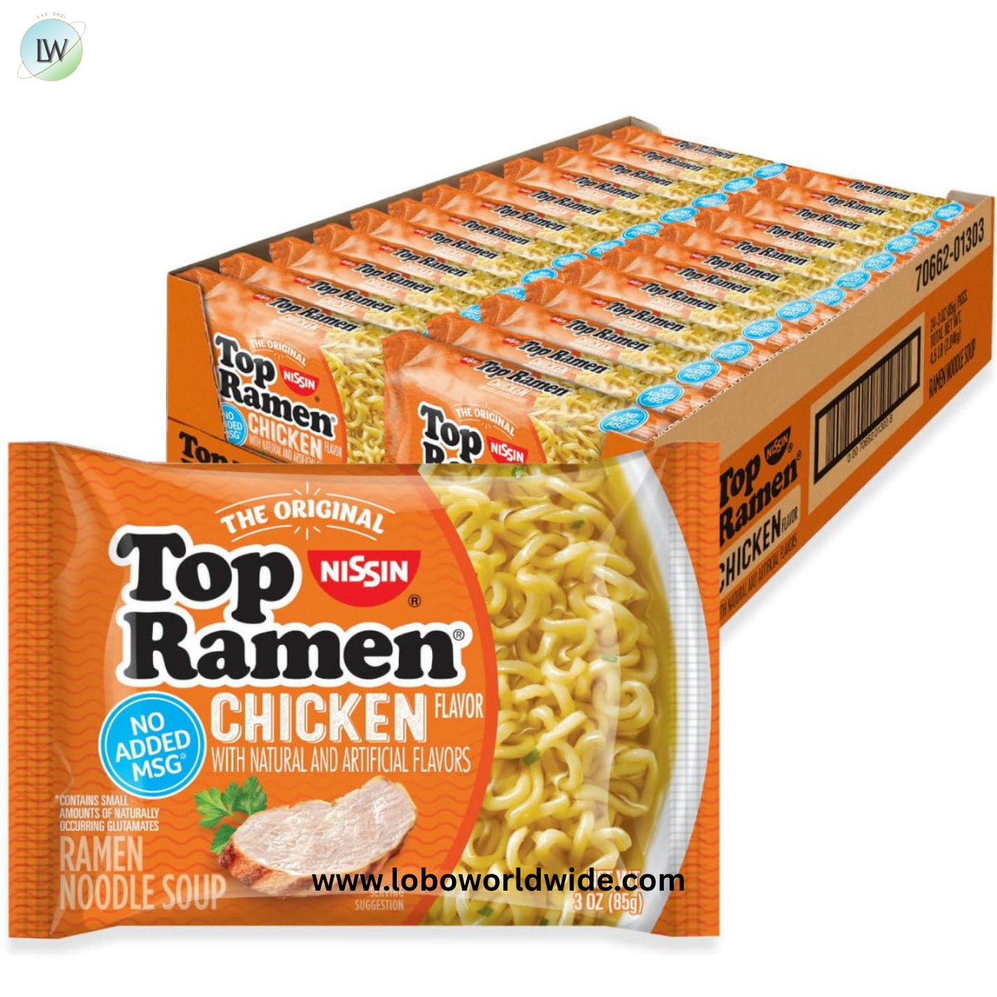 Nissin Top Ramen Noodle Soup,3 Ounce (Pack of 24)