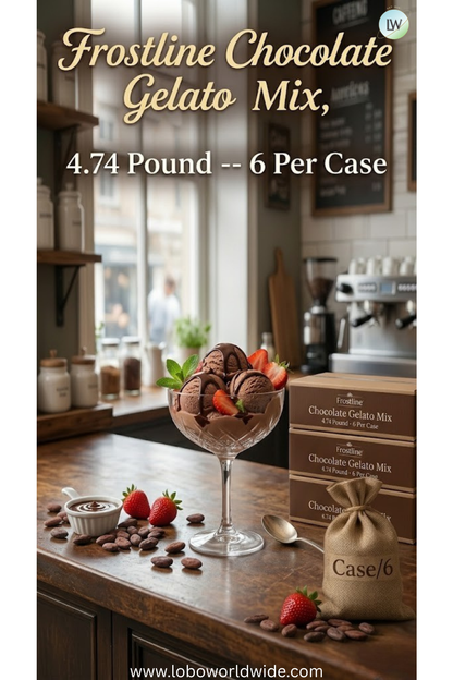 Frostline Chocolate Gelato Mix, 4.74 Pound -- 6 Per Case