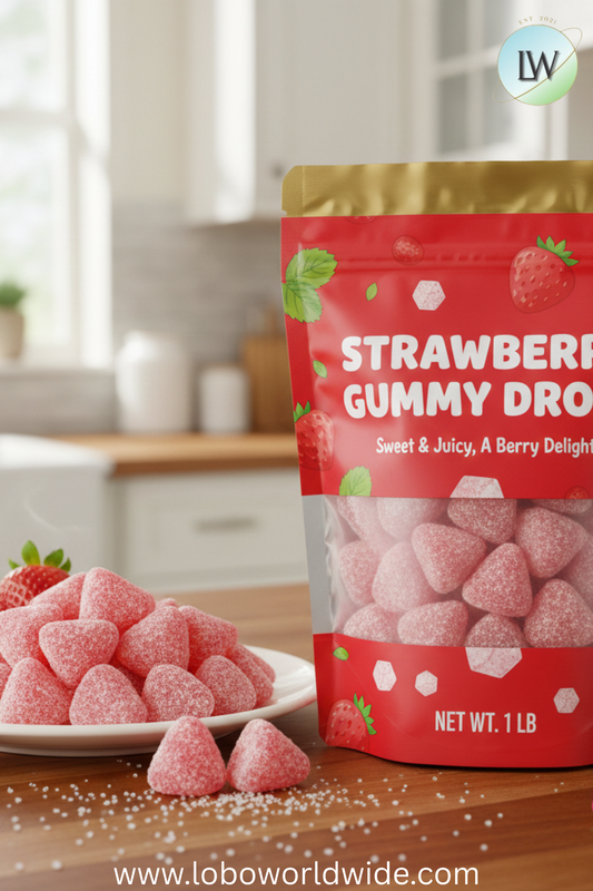 Strawberry Gummy Drops(Various Sizes)