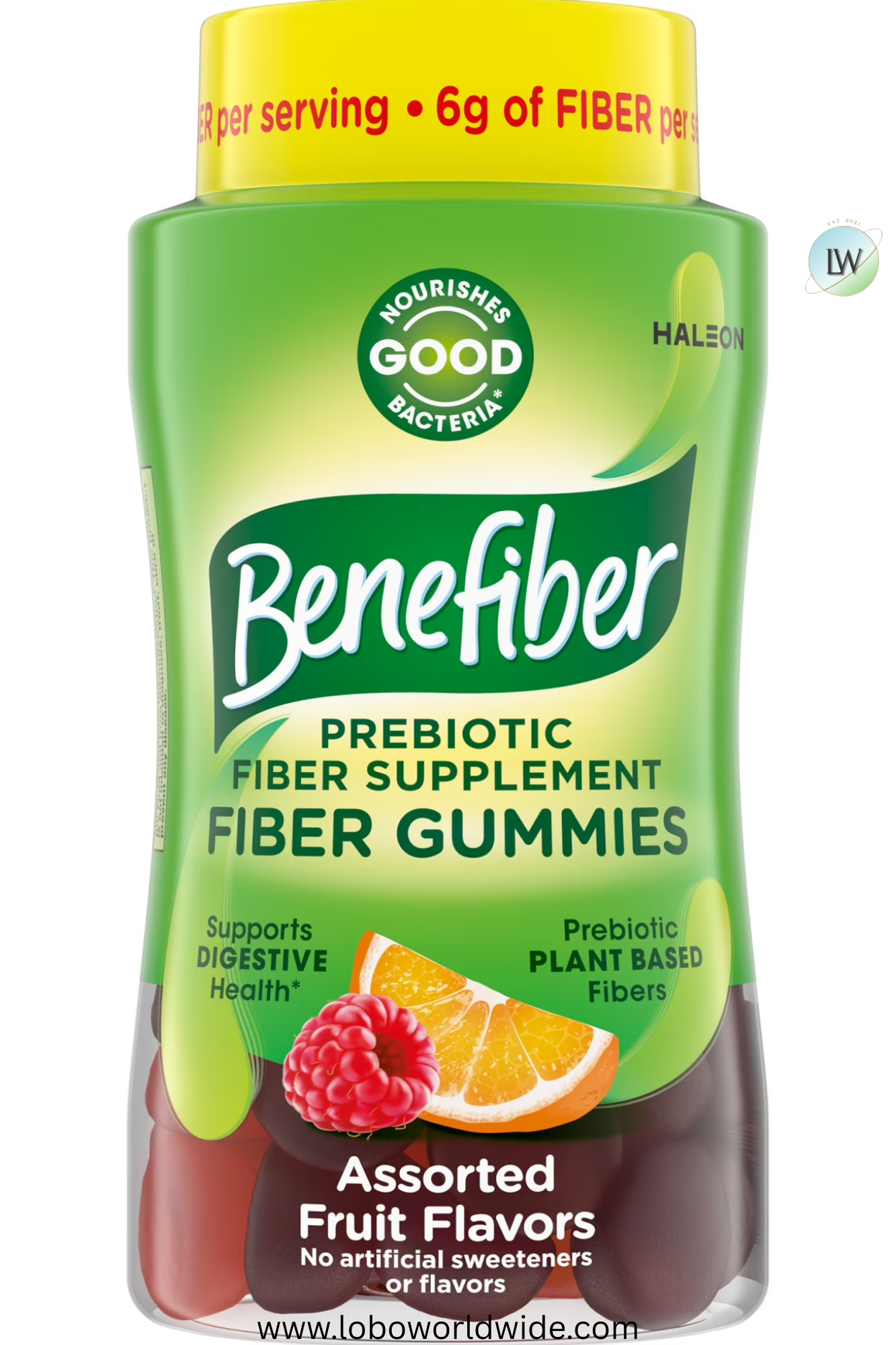 Benefiber Prebiotic Fiber Supplement Gummies, Assorted Fruit Flavor – 81 Count