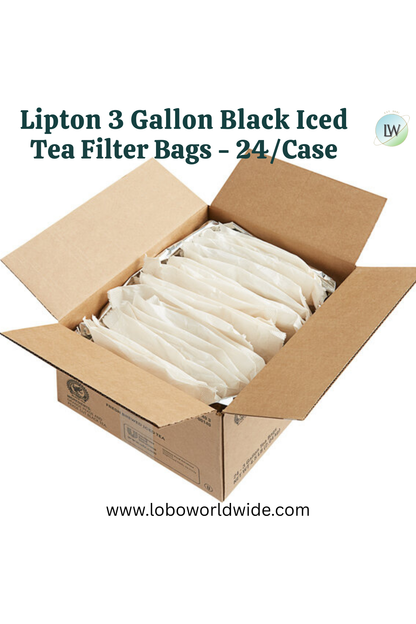Lipton 3 Gallon Tea Filter Bags - 24/Case(Various Flavours)