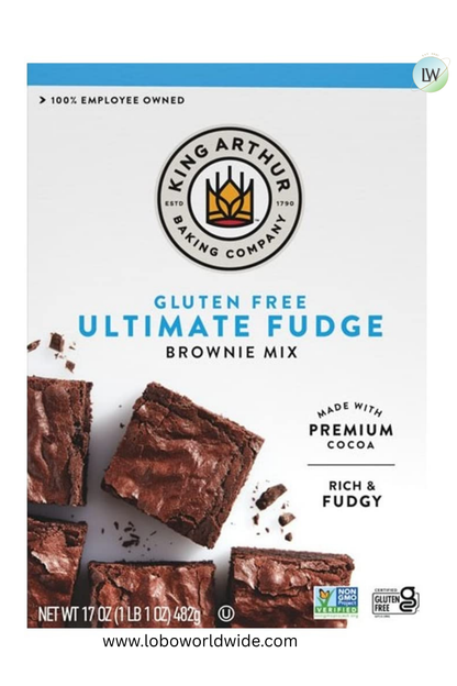 King Arthur, Gluten Free Fudge Brownie Mix, 17 oz, 1 Box