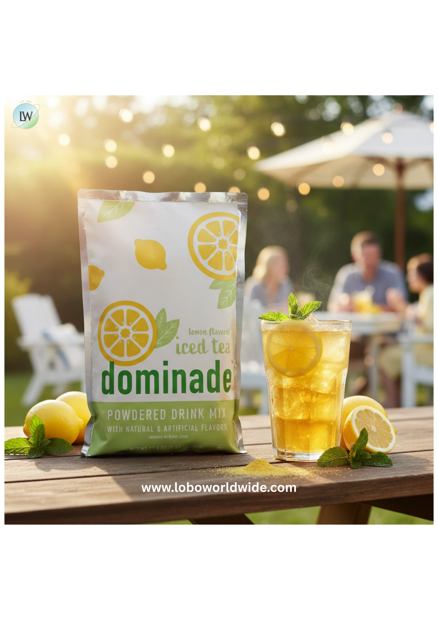 DominAde 23.4 oz. Iced Tea Drink Mix