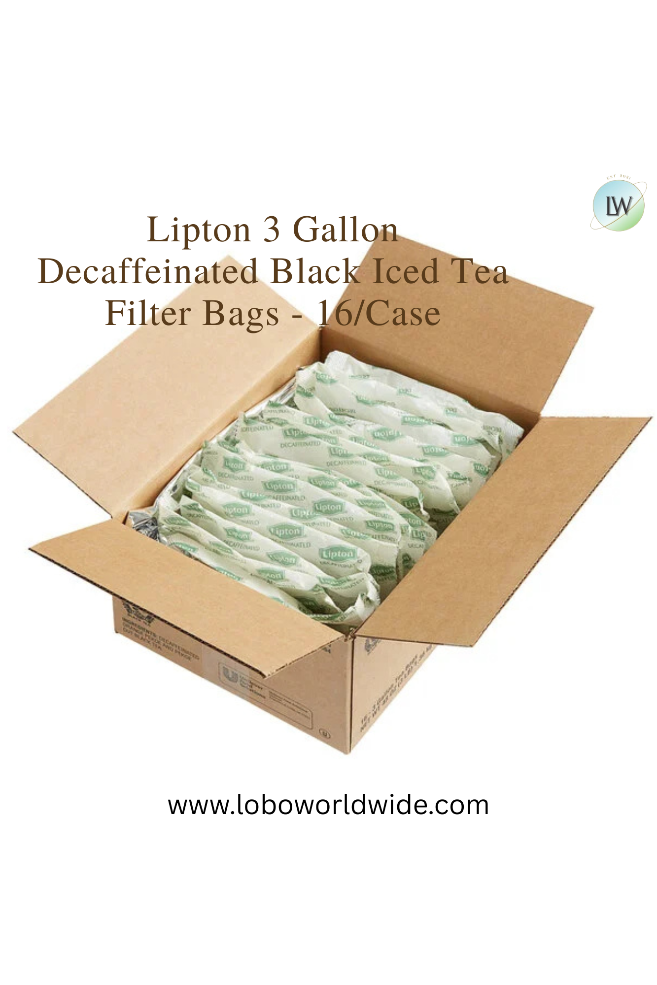 Lipton 3 Gallon Tea Filter Bags - 24/Case(Various Flavours)