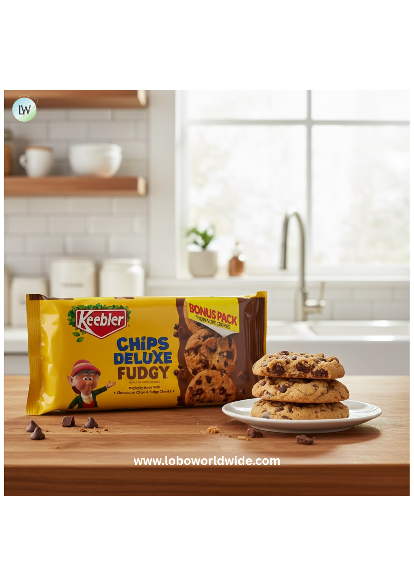 Keebler Chips Deluxe Fudgy Chocolate Chip Cookies with Chunks of Keebler Fudge 11.2 oz