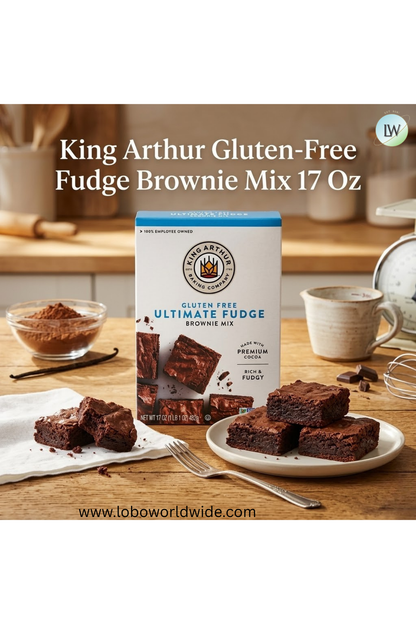 King Arthur, Gluten Free Fudge Brownie Mix, 17 oz, 1 Box