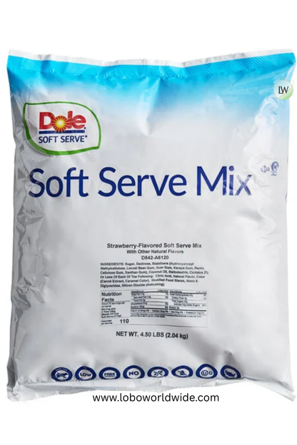DOLE SOFT SERVE Soft Serve Mix 4.4 lb. (Pack of 4)