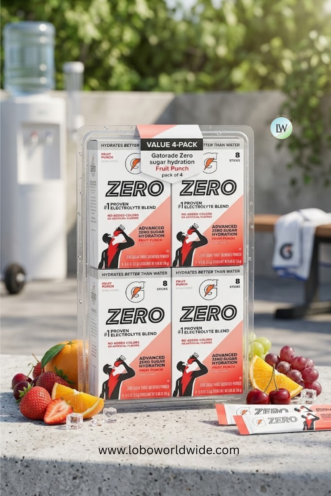 Gatorade Zero sugar hydration - 32 sticks (Pack of 4 with 8 sticks in each pack)(Various Flavours)