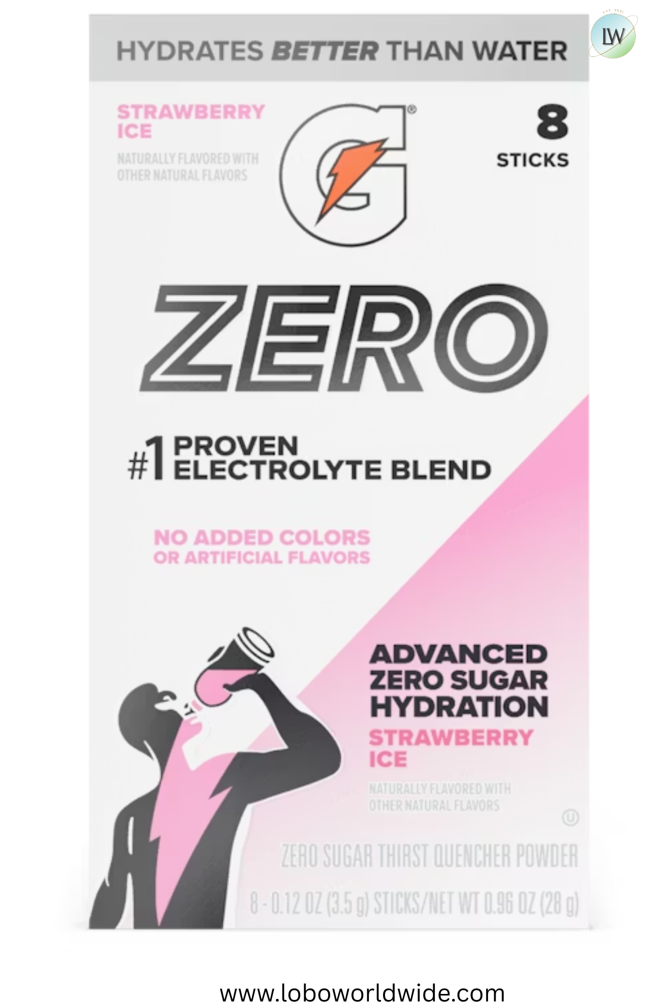 Gatorade Zero sugar hydration - 32 sticks (Pack of 4 with 8 sticks in each pack)(Various Flavours)