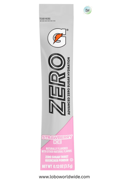 Gatorade Zero sugar hydration - 32 sticks (Pack of 4 with 8 sticks in each pack)(Various Flavours)