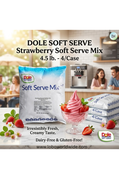 DOLE SOFT SERVE Soft Serve Mix 4.4 lb. (Pack of 4)