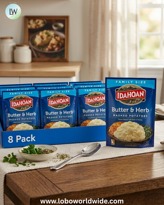 (8 pack) Idahoan Mashed Potatoes Family Size Side Dish, 8 oz