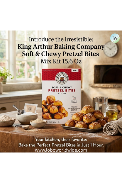 King Arthur Baking Company Soft & Chewy Pretzel Bites Mix Kit 15.6 oz.
