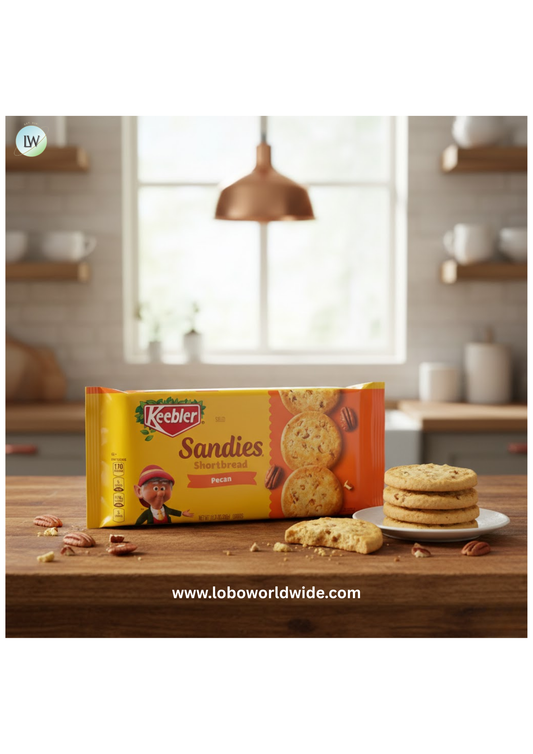 Keebler Sandies Pecan Cookies, Shortbread Cookies with Crunchy Pecans, 11.3 oz
