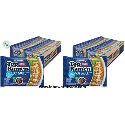 Nissin Top Ramen Noodle Soup, 3 Ounce (Pack of 24)
