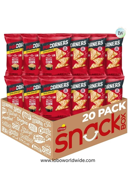 PopCorners Snacks, Chips Gluten Free, 1 oz (Pack of 20)