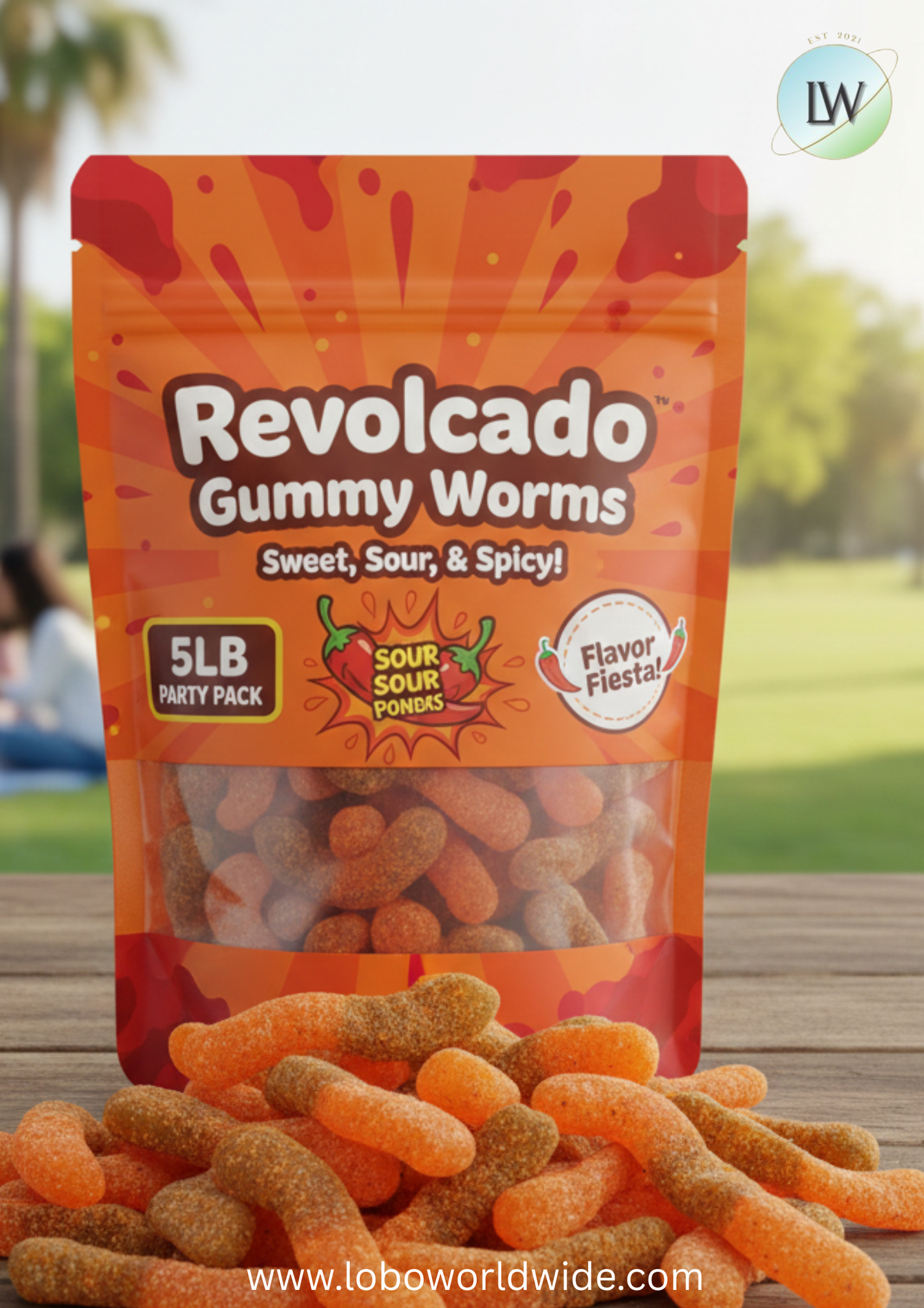 Revolcado Gummy Worms(Various Flavours)