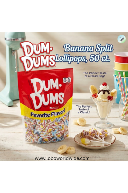 Dum Dums Lollipops, 50 ct.
