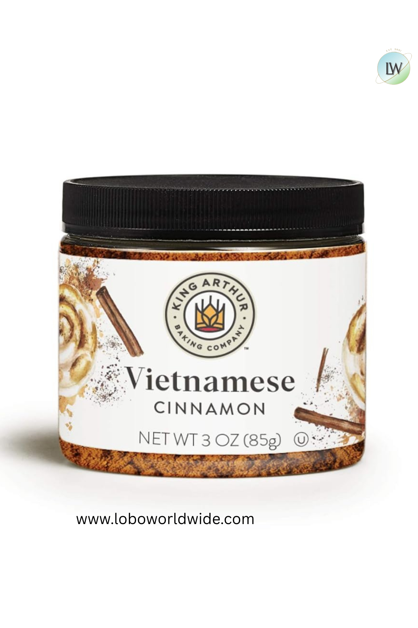 King Arthur Flour, Vietnamese Cinnamon, Certified Kosher, Nut-Free, 3 oz.