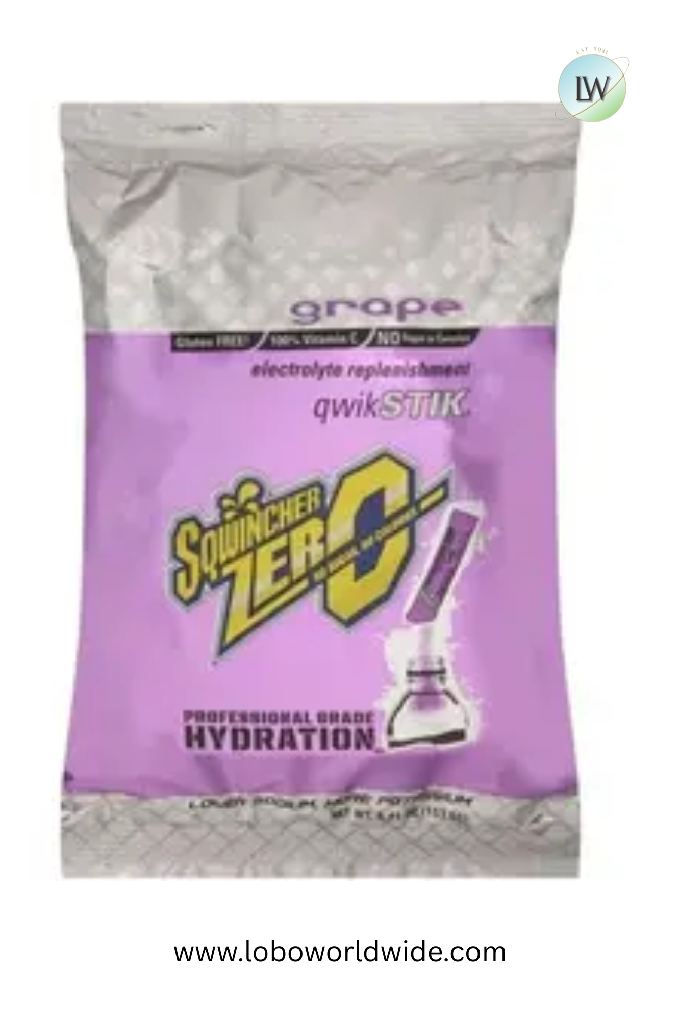 Sqwincher Qwik Stik ZERO Sugar, 0.11 oz, Pack, Yields 20 oz,100pk(Various Flavours)