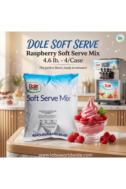 DOLE SOFT SERVE Soft Serve Mix 4.4 lb. (Pack of 4)