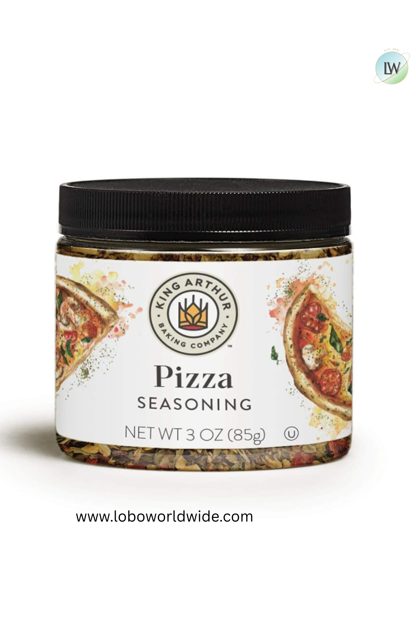 King Arthur Flour Pizza Seasoning Made in USA, Certified Kosher, 3 oz.