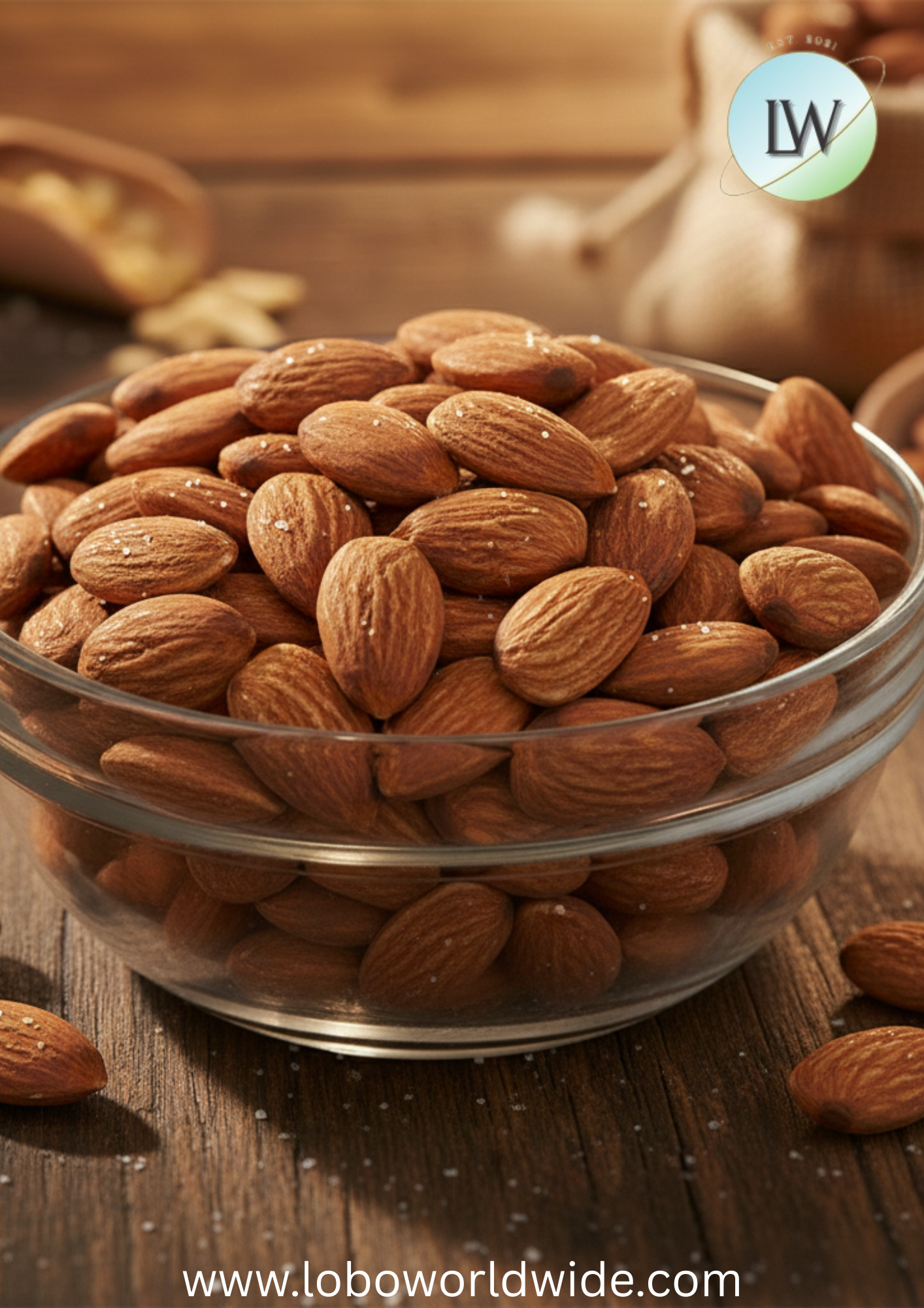 Regal Roasted Unsalted Whole Almonds 5 lb.