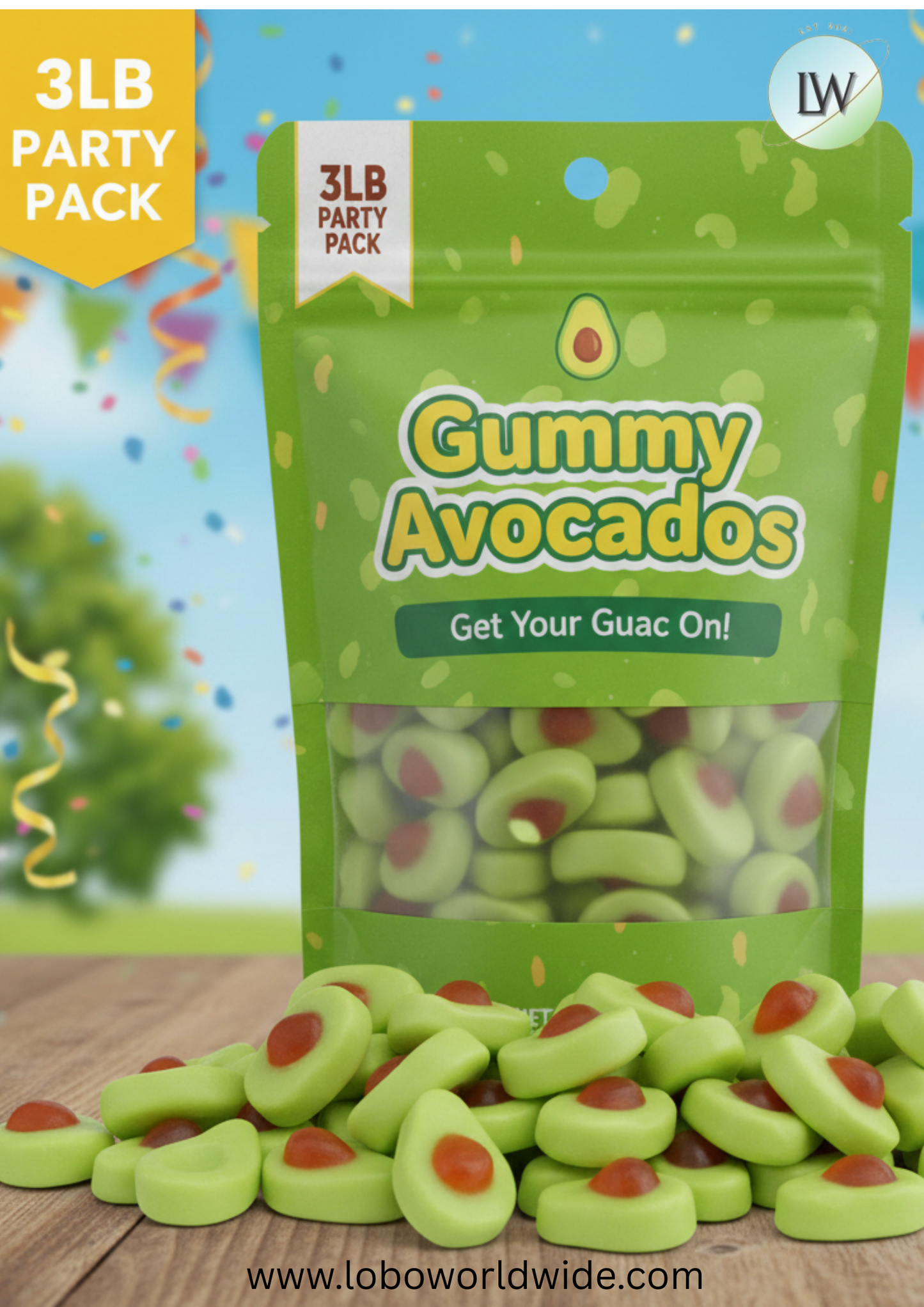 Gummy Avocados(Various Sizes)