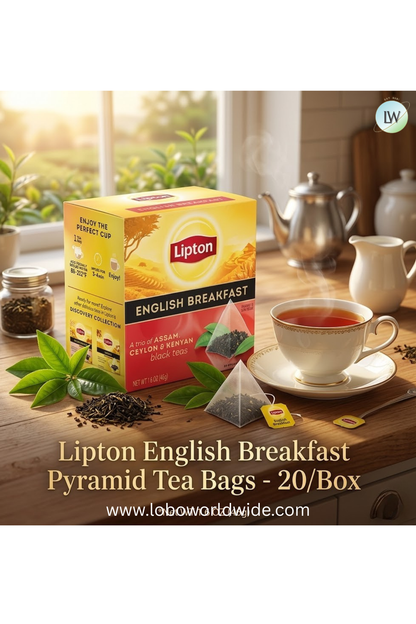 Lipton Black Pyramid Tea Bags - 20/Box(Various Flavours)