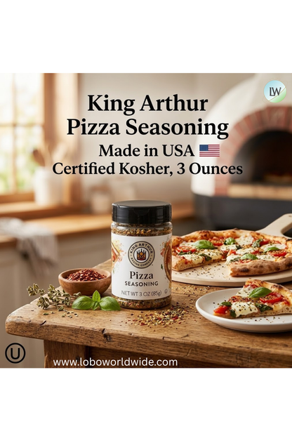 King Arthur Flour Pizza Seasoning Made in USA, Certified Kosher, 3 oz.