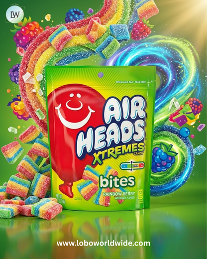 Airheads Extreme Bites 9oz Pouch - 12ct
