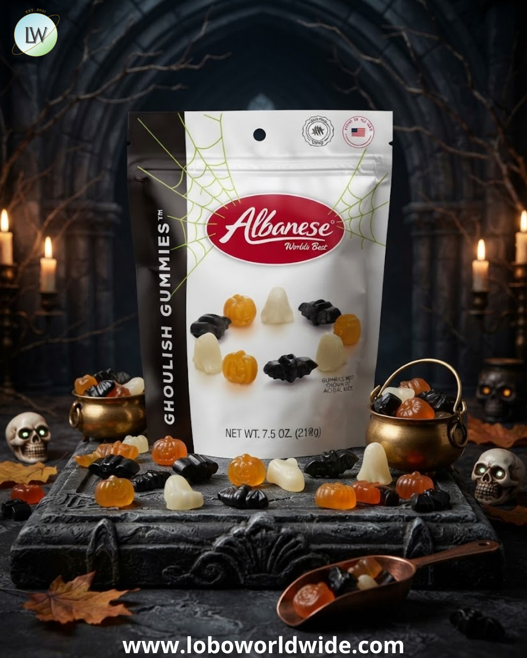 Albanese Halloween World's Best Gummies, 7.5 oz. (Various Shapes)