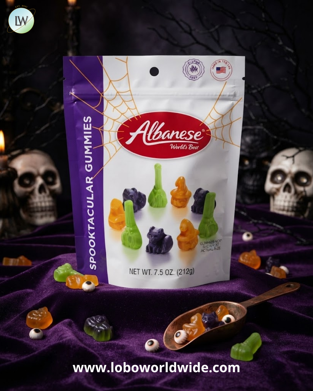 Albanese Halloween World's Best Gummies, 7.5 oz. (Various Shapes)
