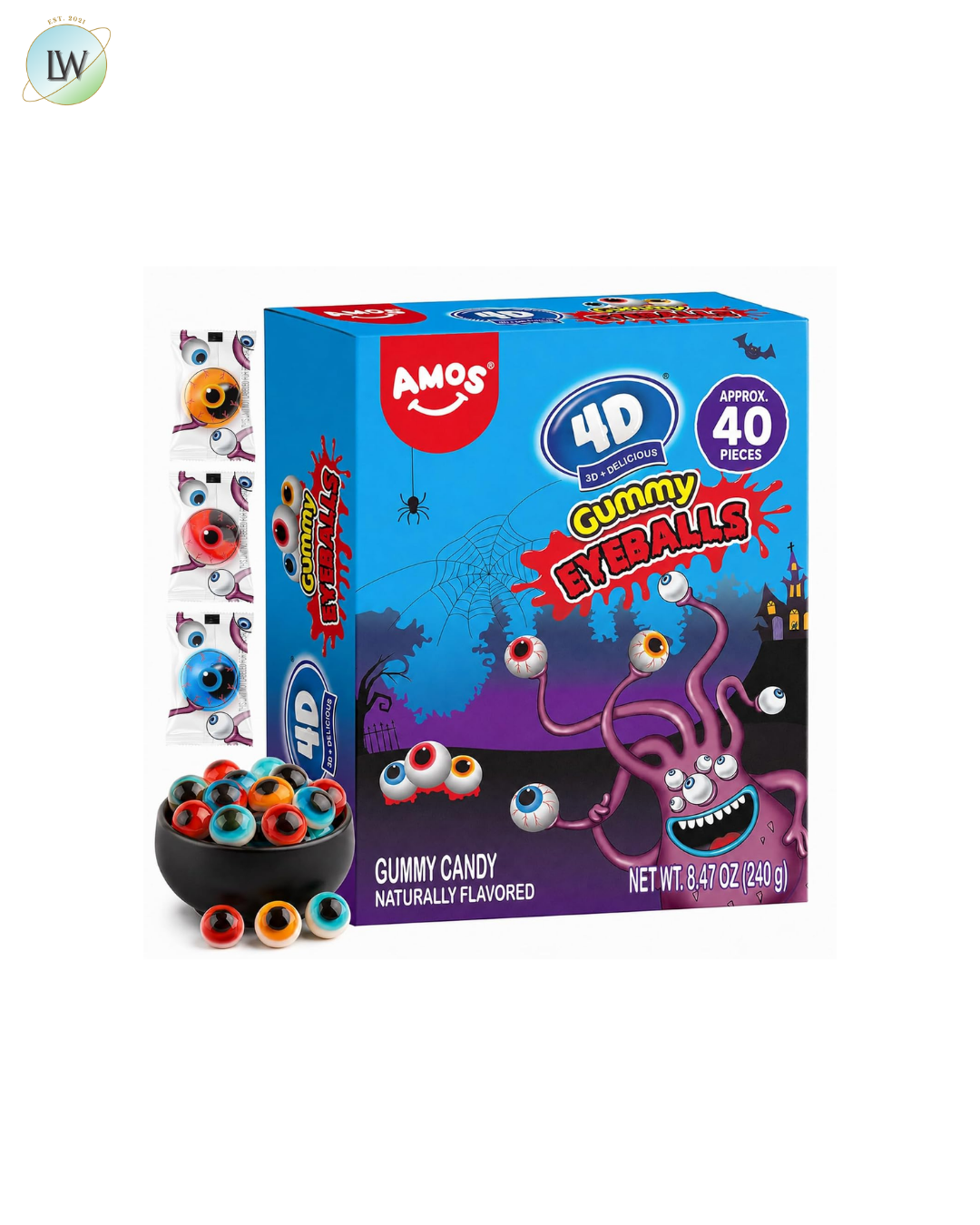 Amos Gummy Candy, 8.47 oz. (Various Shapes)