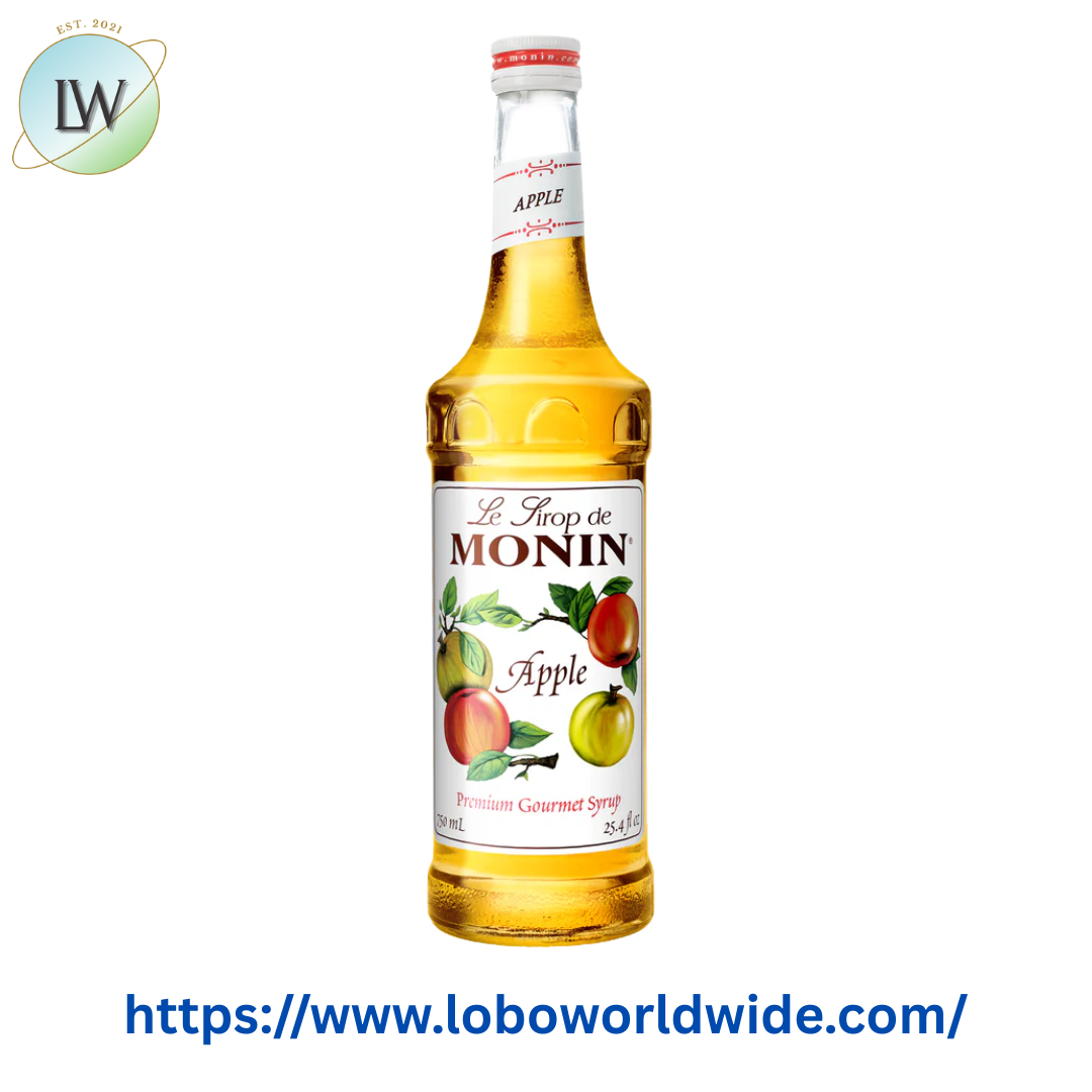 Monin Premium Apple Flavoring Fruit Syrup 1 Liter