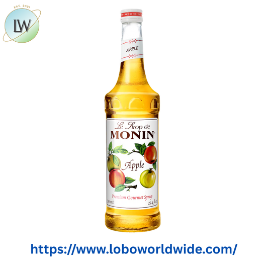 Monin Premium Apple Flavoring Fruit Syrup 1 Liter