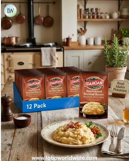 (12 pack) Idahoan Mashed Potatoes Side Dish, 4 oz