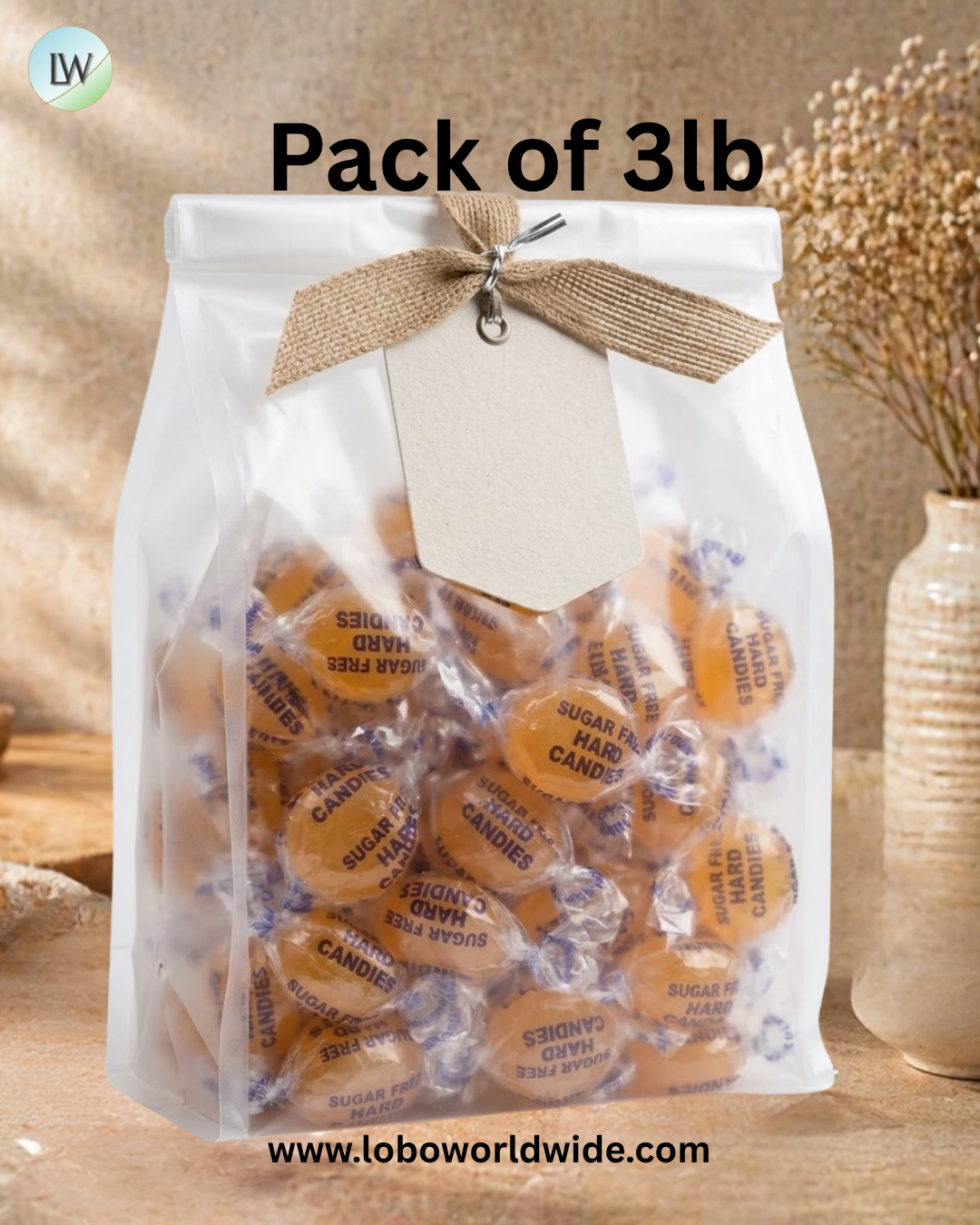 Arcor Sugar Free Butterscotch Hard Candy
