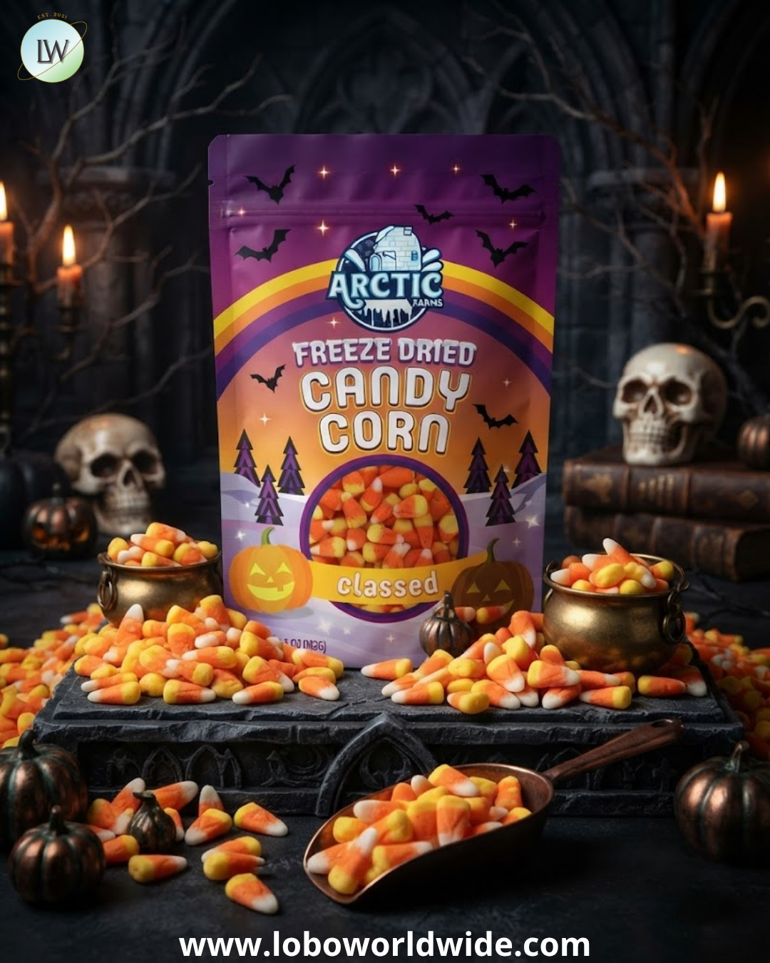 Arctic Farms Freeze Dried Candy Corn Halloween Edition, 6.5 oz.