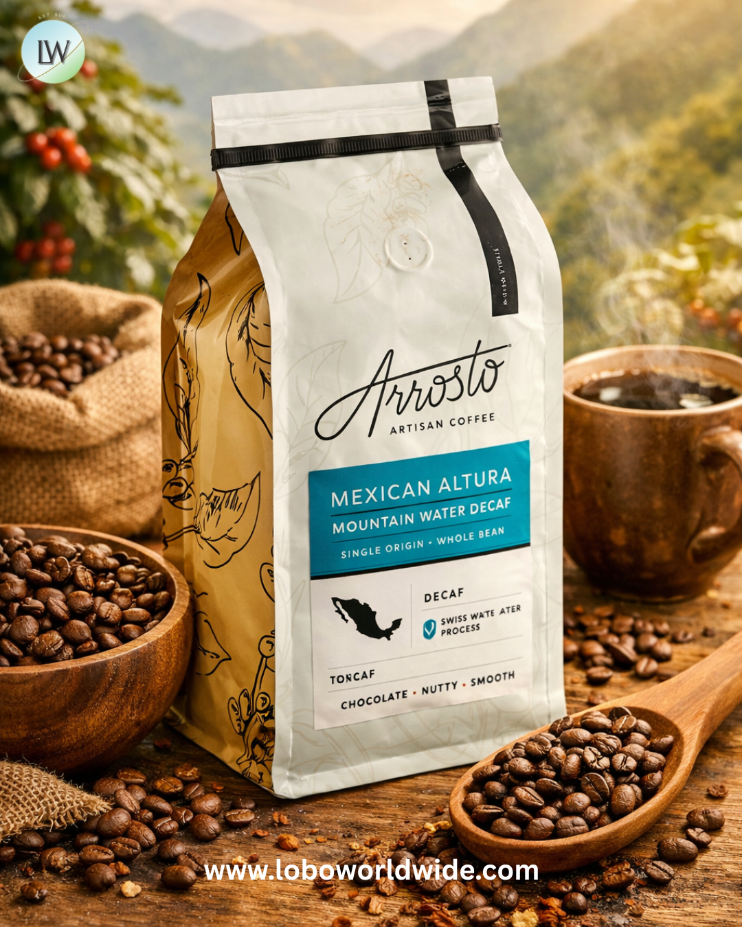 Arrosto Single Origin Whole Bean Coffee (Various Sizes)