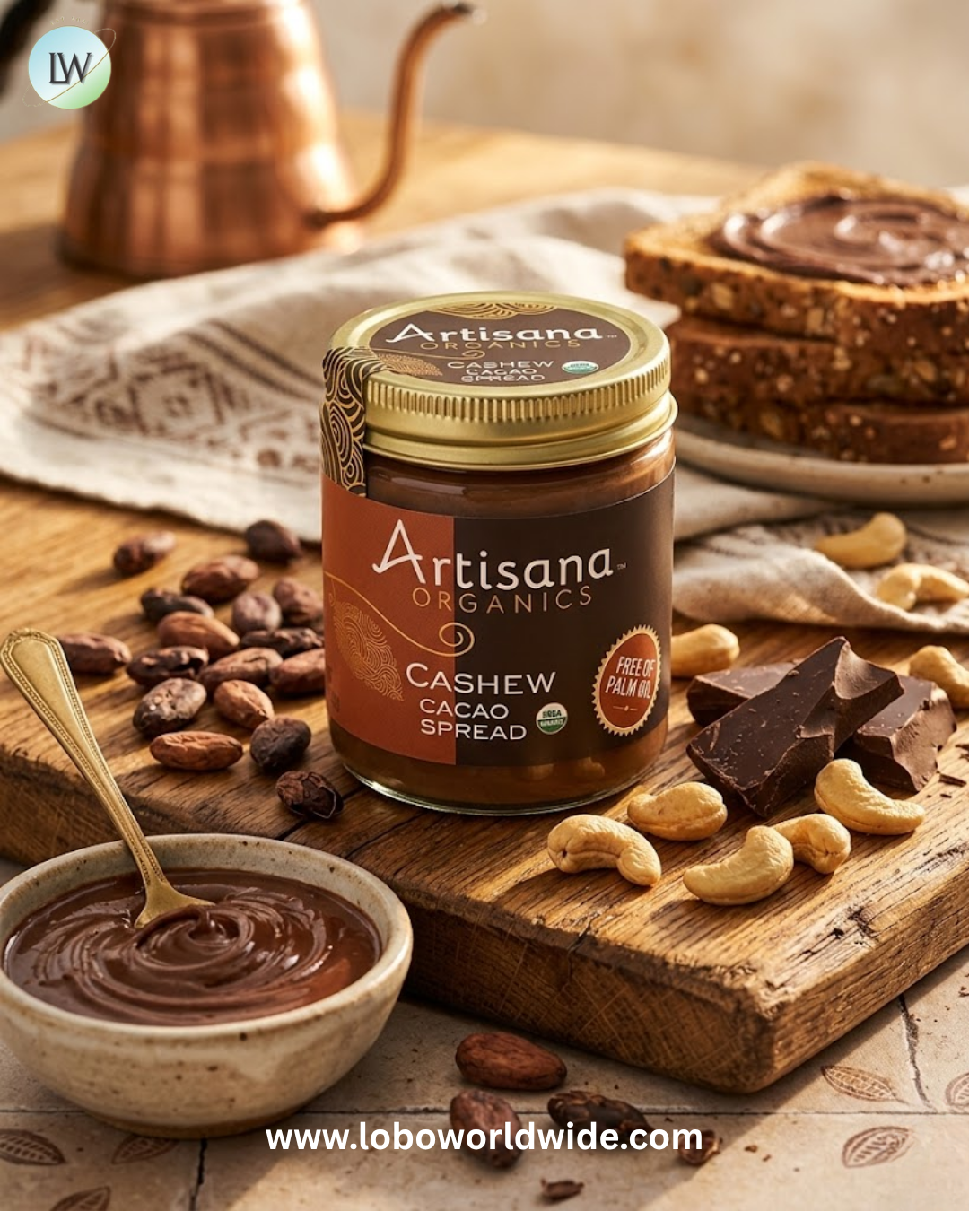 Artisana, Organics, Cacao Spread, 8 oz (227 g)