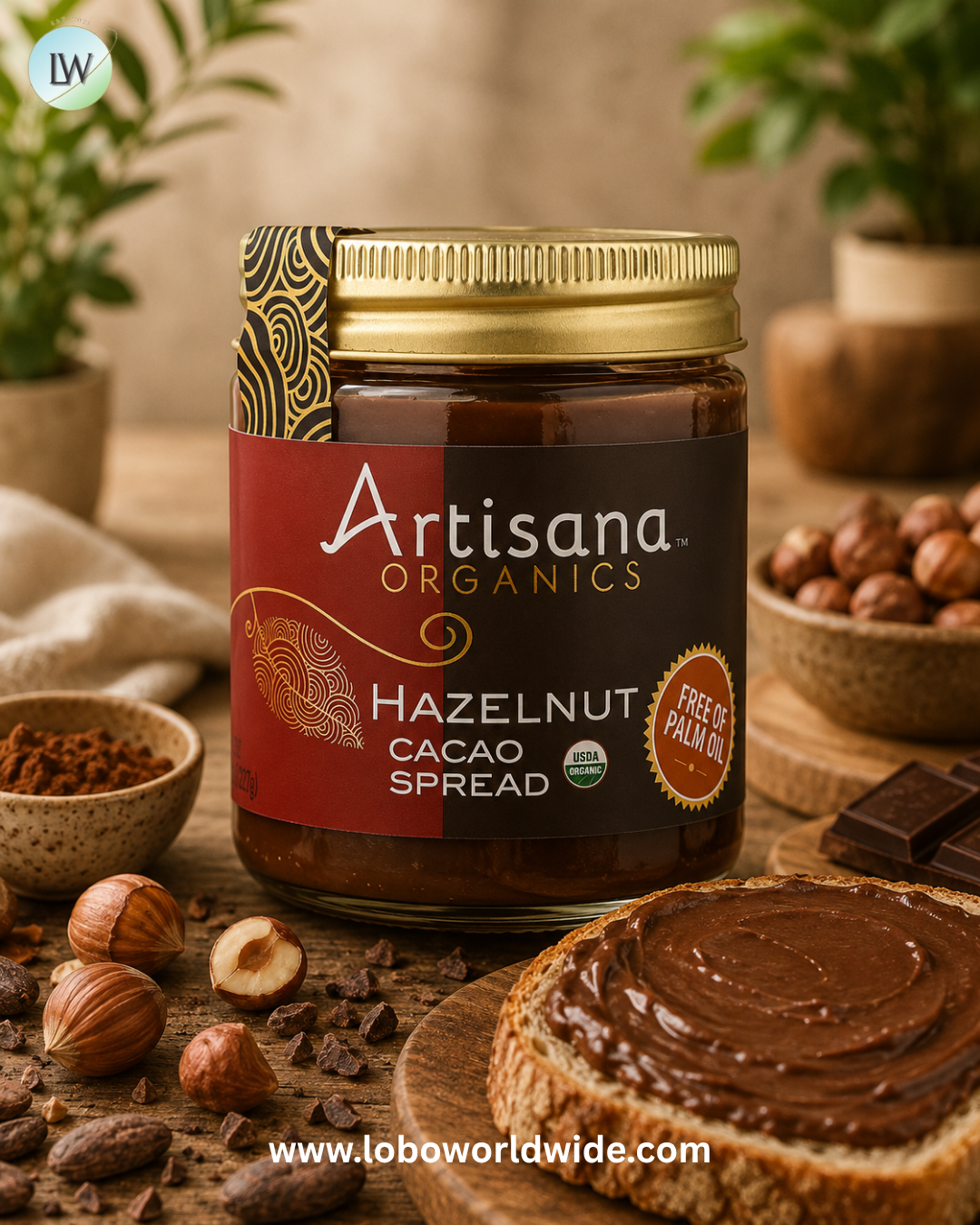 Artisana, Organics, Cacao Spread, 8 oz (227 g)