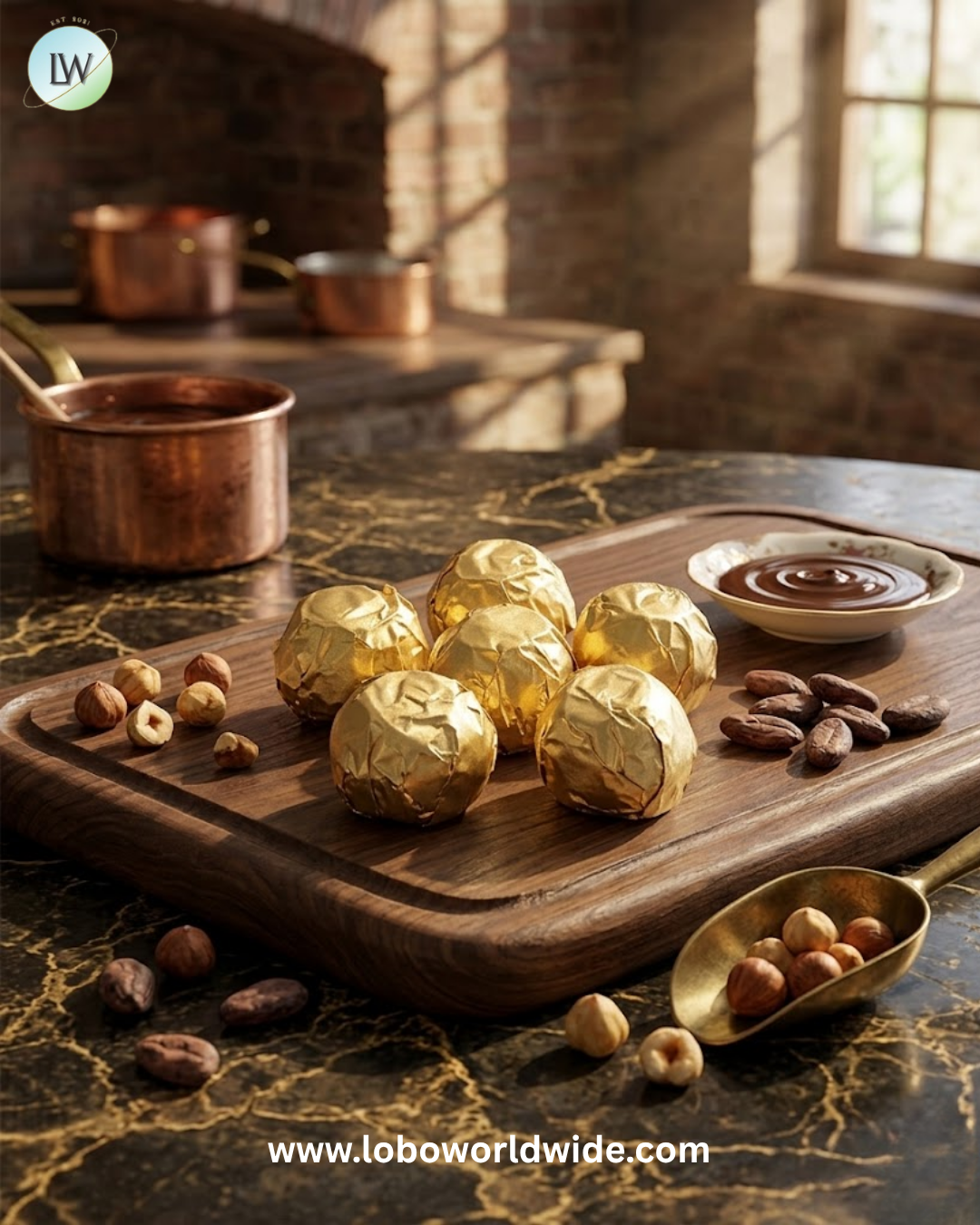 Asher's Dark Chocolate Gold Foil Cherry Cordials - 6lb Bulk