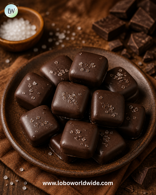 Asher's Dark Chocolate With Sea Salt Vanilla Caramels - 6lb