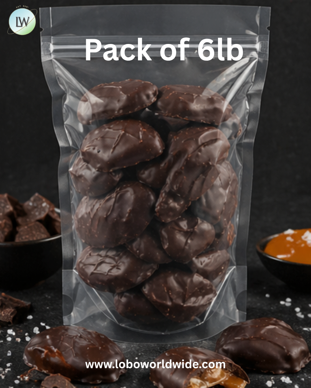 Ashers Sugar Free Dark Chocolate Cashew Caramel Patties