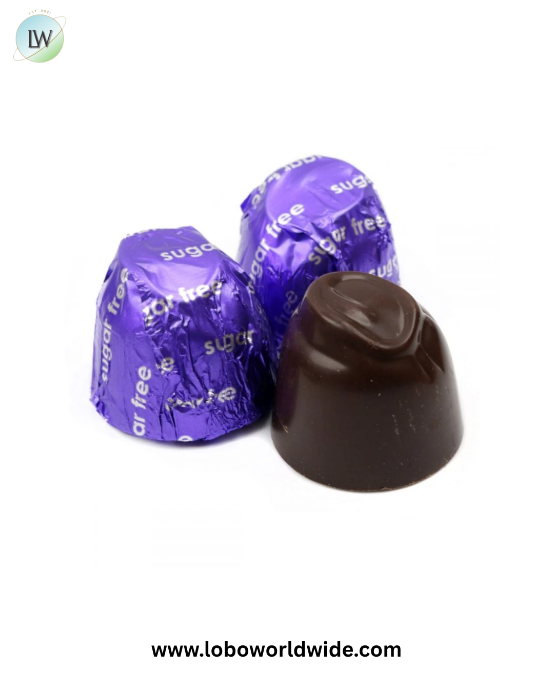 Ashers Sugar Free Dark Chocolate Cordial Cherries in Foils